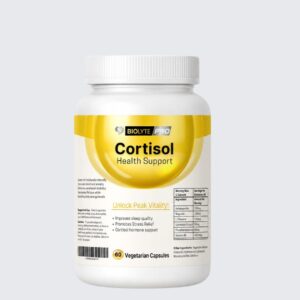 BiolytePro Cortisol Health Support - Support healthy stress hormone balance - 60 Vegetarian Capsules